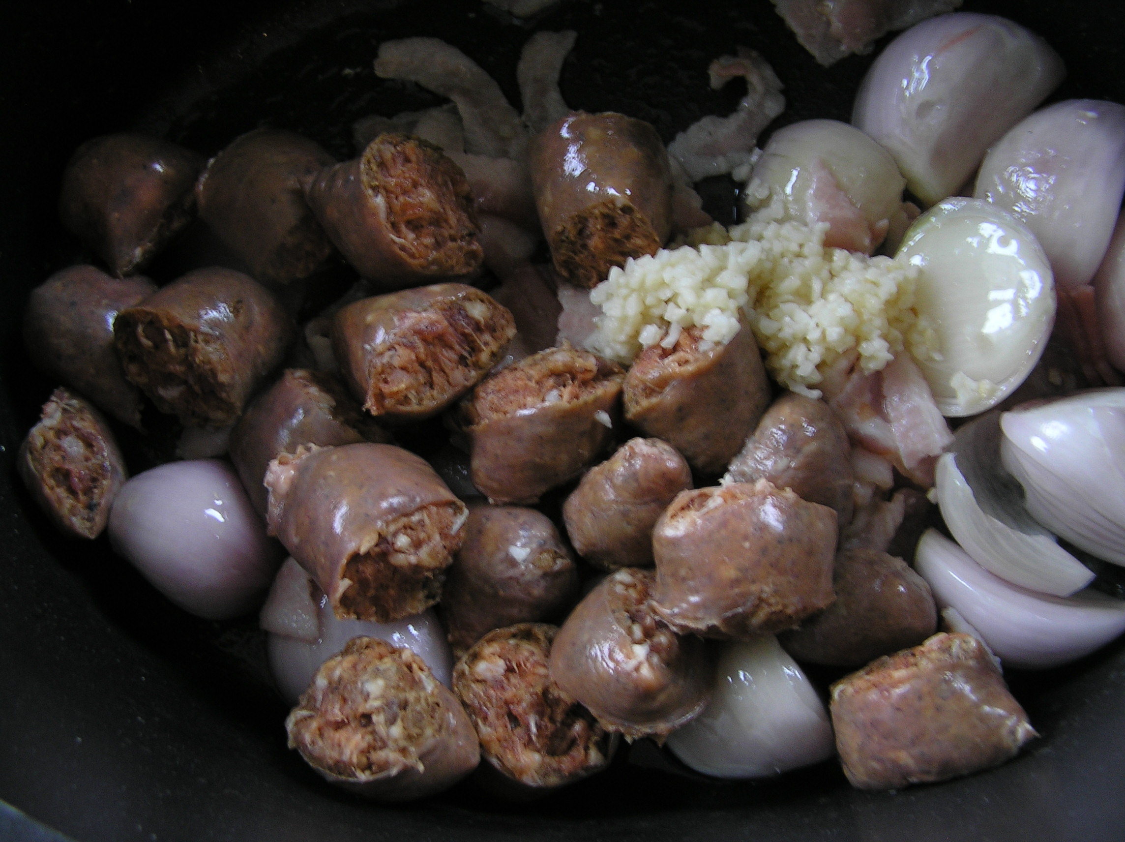 Venison Sausage Casserole with Juniper Berries the zen of slow cooking