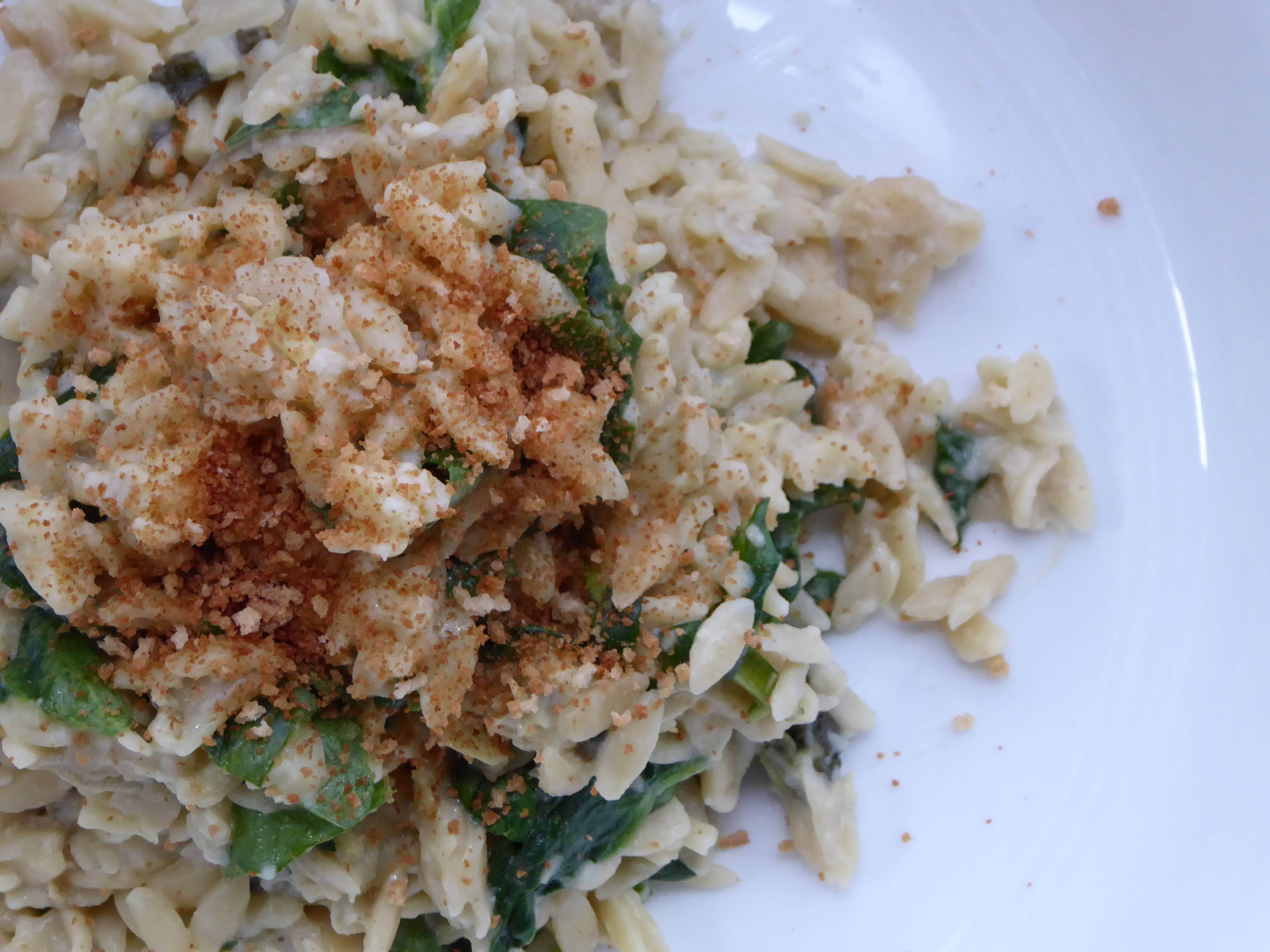 Creamy Orzo, Artichoke & Spinach Bake the zen of slow cooking