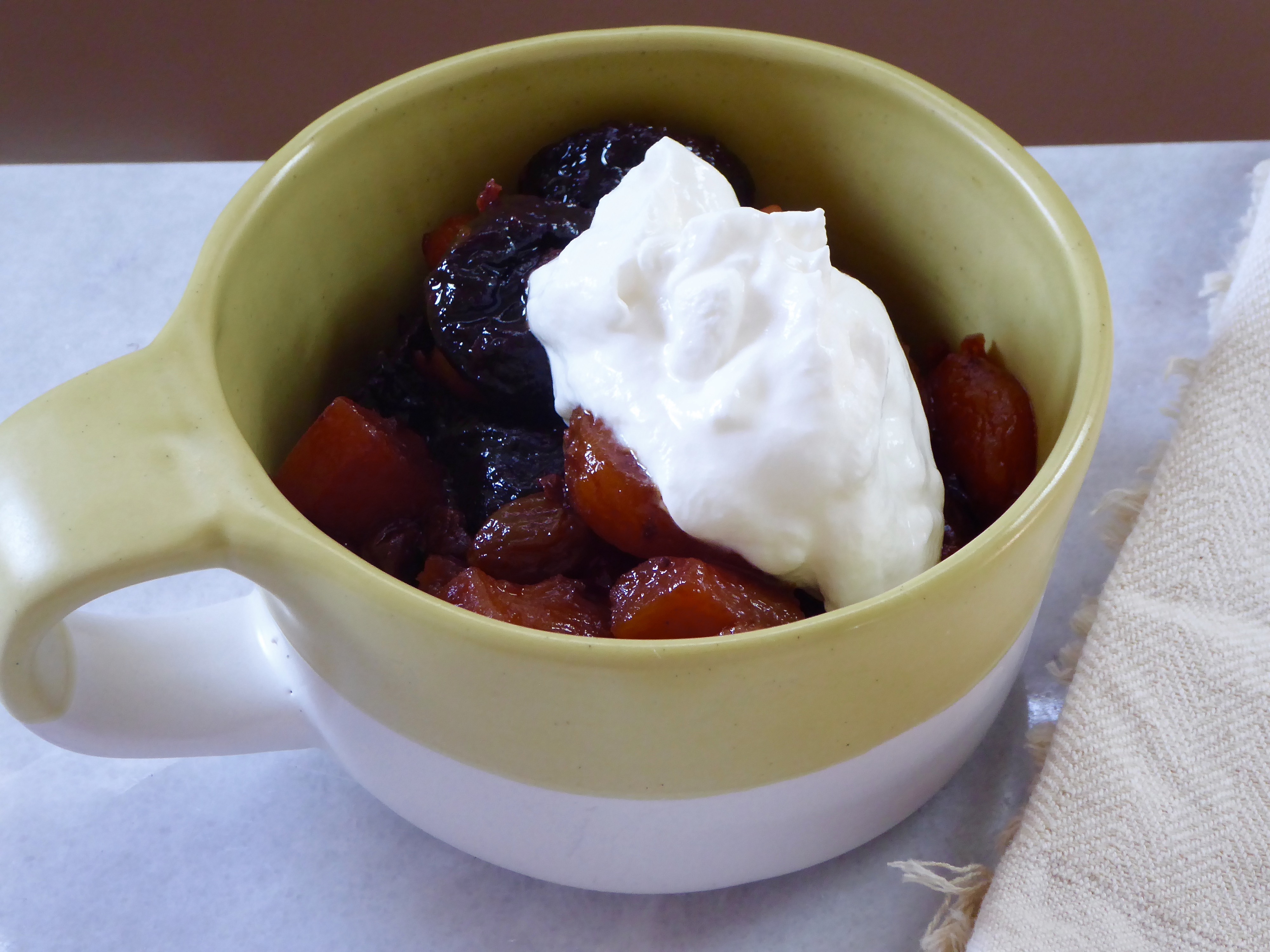 Hot Fruit Compote the zen of slow cooking