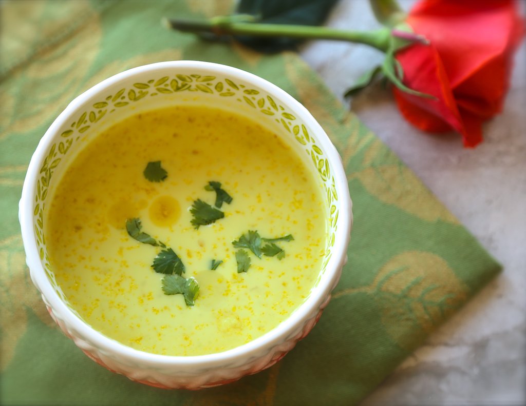 Chilled Spicy Cauliflower Soup the zen of slow cooking
