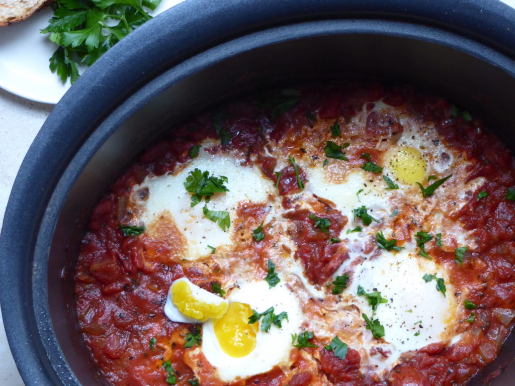 Slow Cooker Poached Italian Eggs the zen of slow cooking