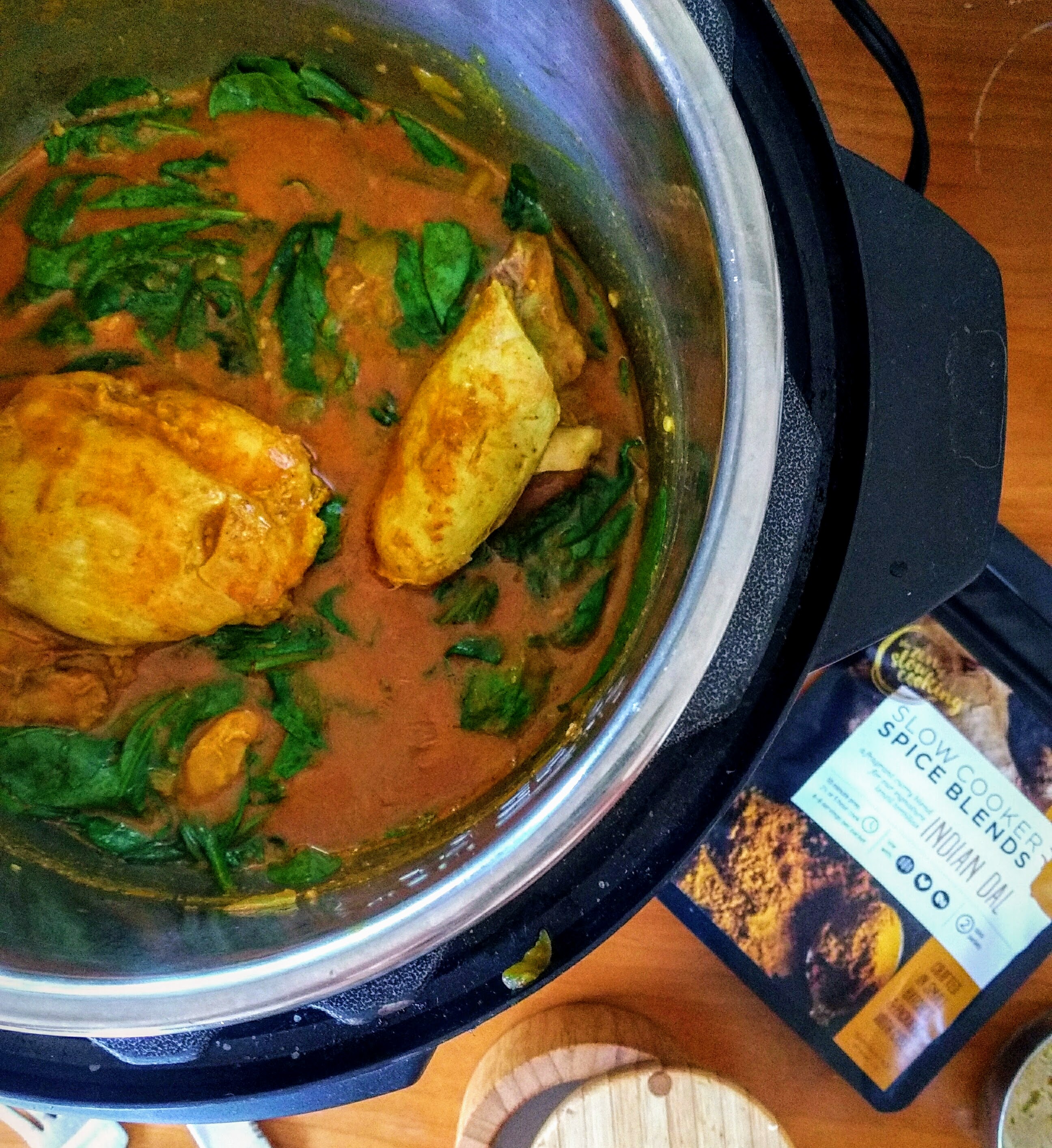 Whole30 Chicken, Coconut & Spinach Curry the zen of slow cooking